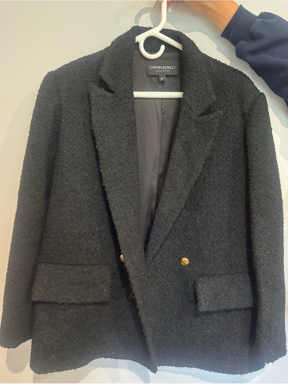 Cynthia Rowley Bardot Bouclè Blazer